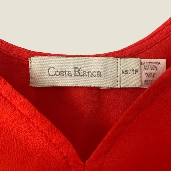 Costa Blanca Red Sweetheart Top - Picture 4 of 7